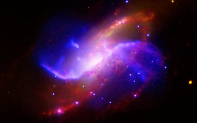 Galaxy Collision — Purple