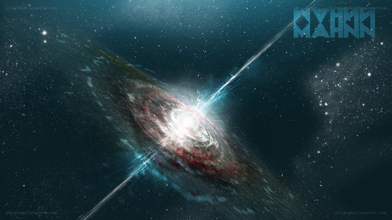 Galaxy collision with jets