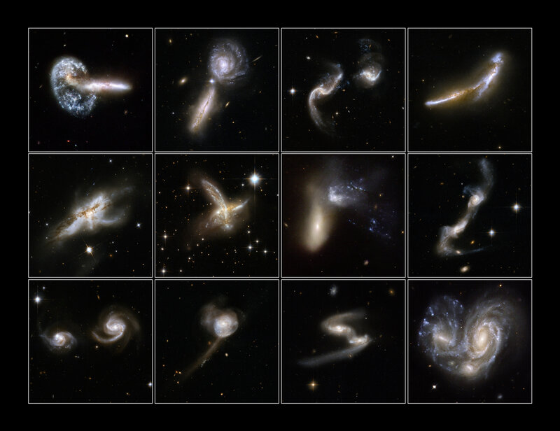 Galaxy Collisions in Space