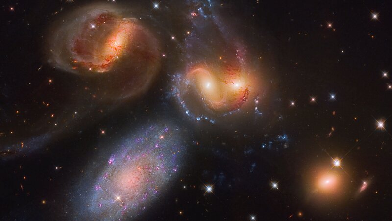Galaxy Group in Space