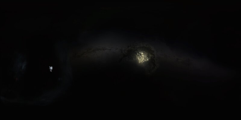 Galaxy in Dark Space