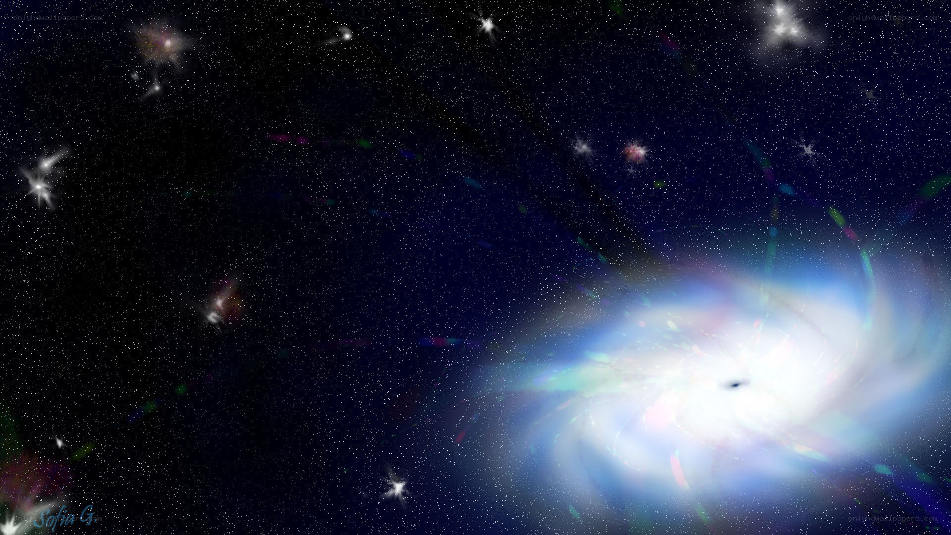 galaxy in deep space