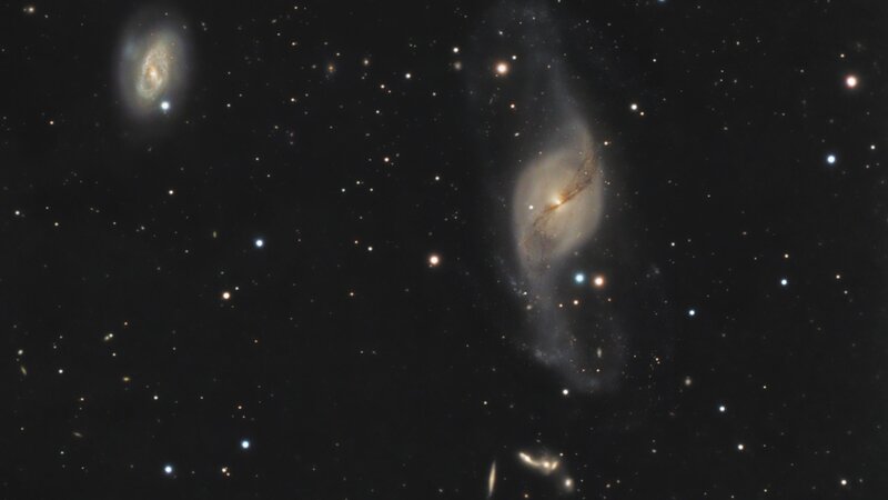 Galaxy in Deep Space — Black, Dark