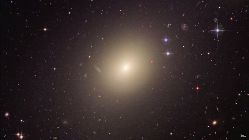 Galaxy in Deep Space — Black, Serene, Night