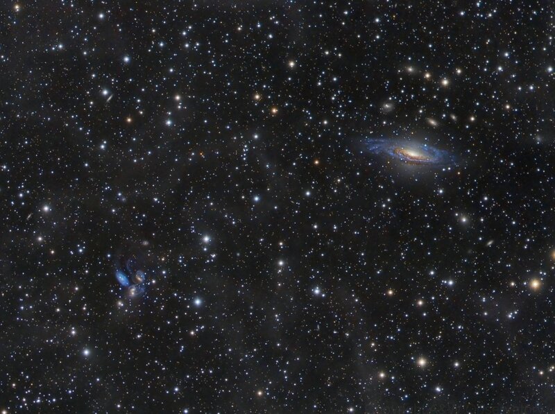 Galaxy in Deep Space — Black, Serene