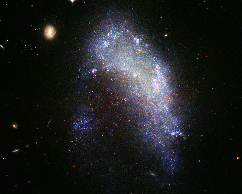 Galaxy in Deep Space — Blue, Cosmic