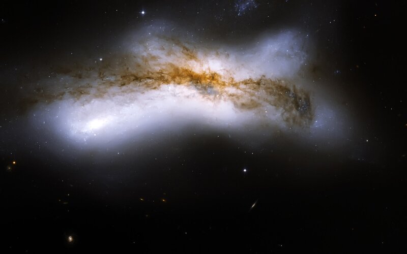 Galaxy in Deep Space — White