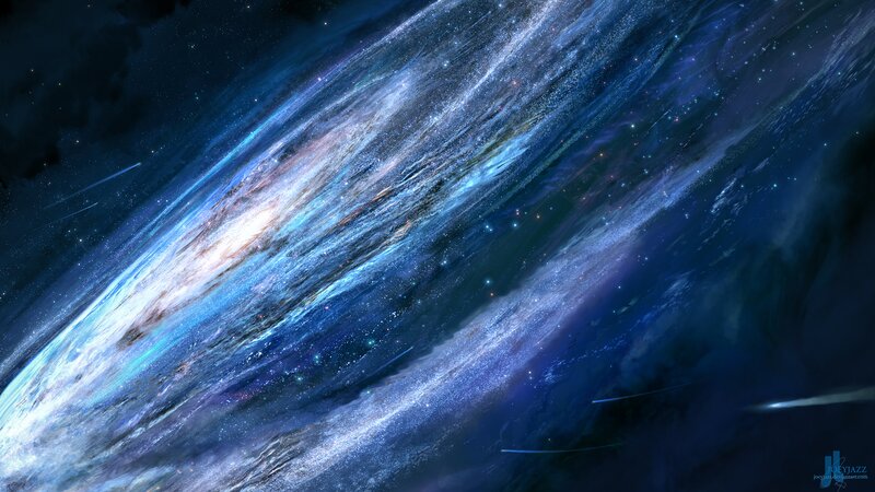 Galaxy in Space — Blue, Cosmic