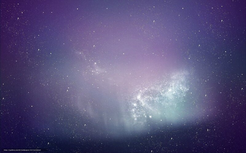 Galaxy in Space — Purple, Serene, Night