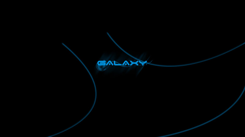 Galaxy logo with blue lines