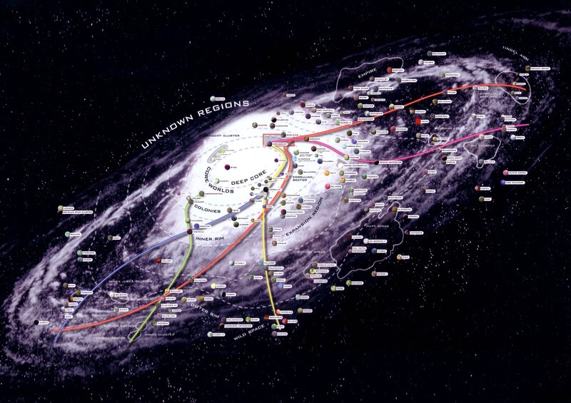 Galaxy Map — Black, Dramatic, Night, Illustration