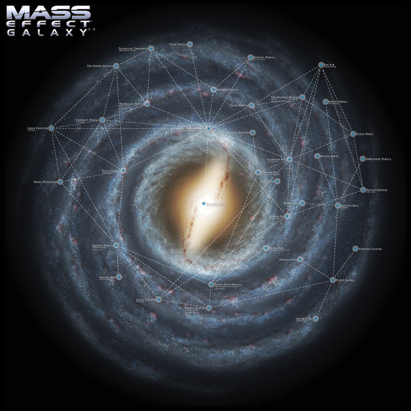 Galaxy Map with Locations