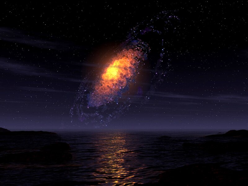 Galaxy over Ocean