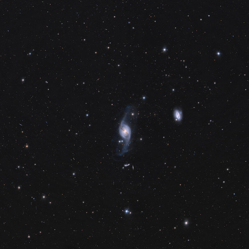 Galaxy pair in deep space