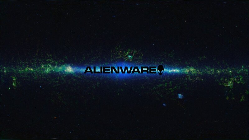 Galaxy with Alien Logo