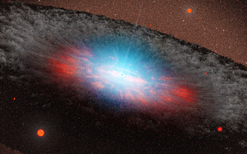 Galaxy with Central Black Hole