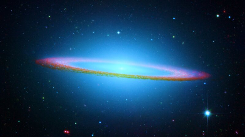 Galaxy with colorful ring