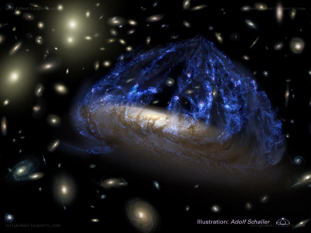 Galaxy with dark matter halo