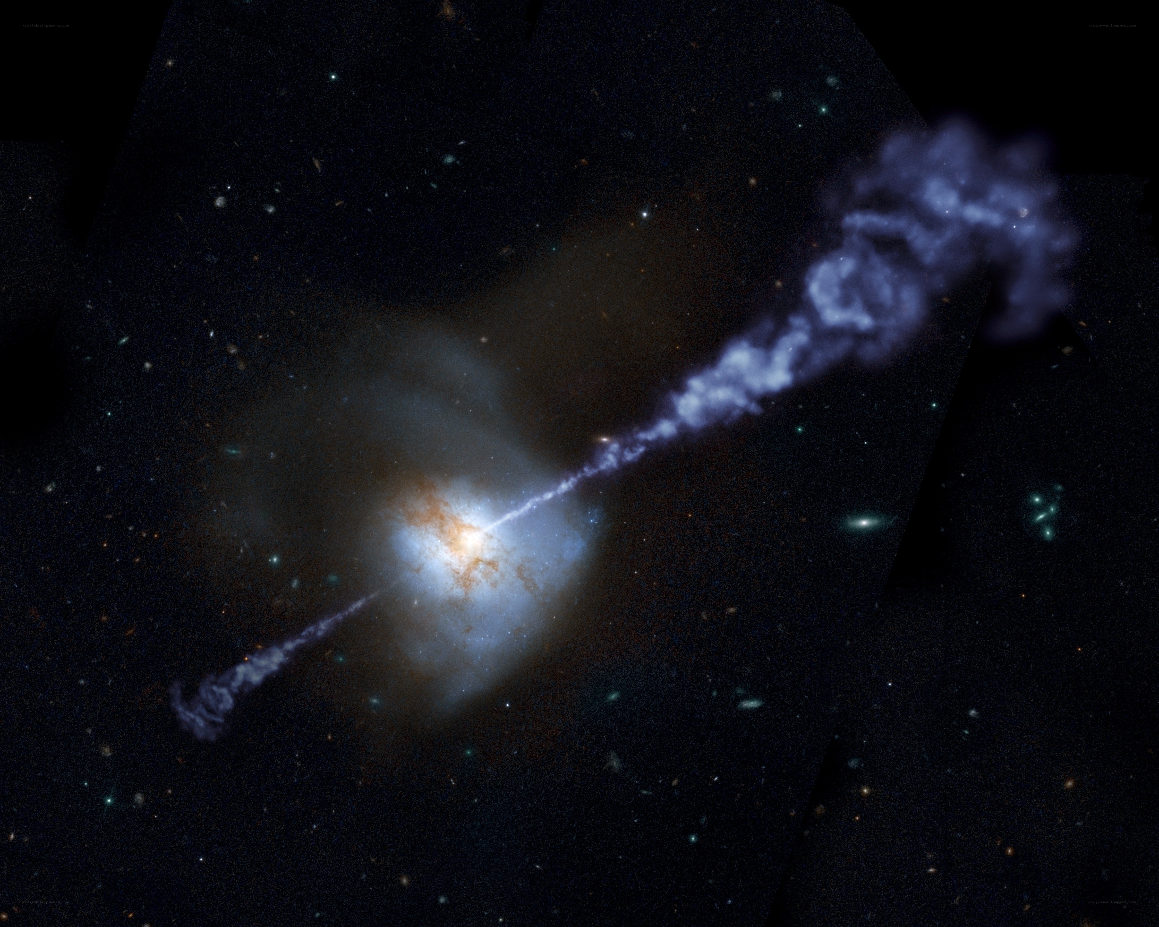 Galaxy with jet emission