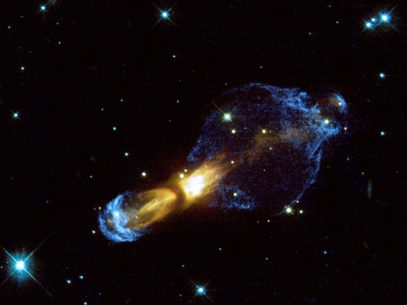 Galaxy with jet of energy