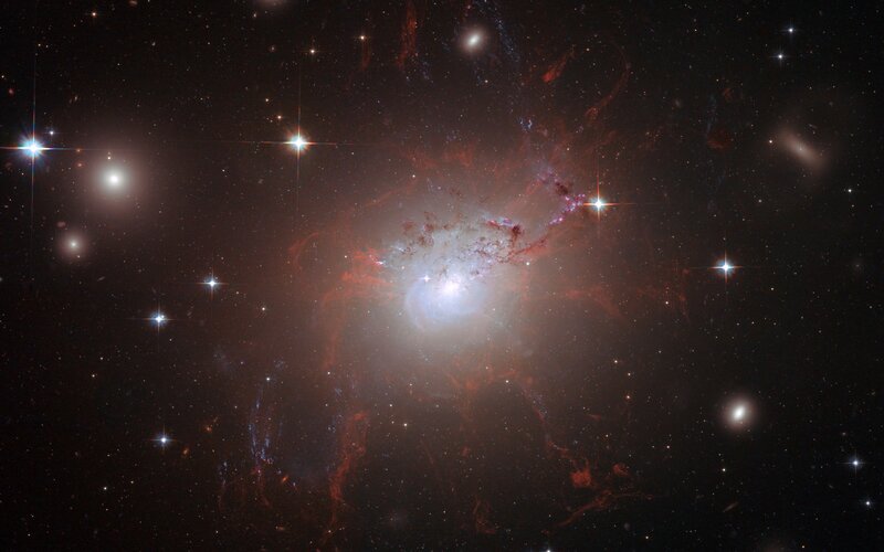 Galaxy with Nebula — Black, Cosmic, Photograph, Stars, Space