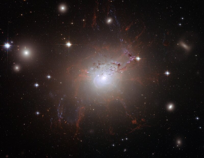 Galaxy with Nebula — Black, Cosmic, Photograph