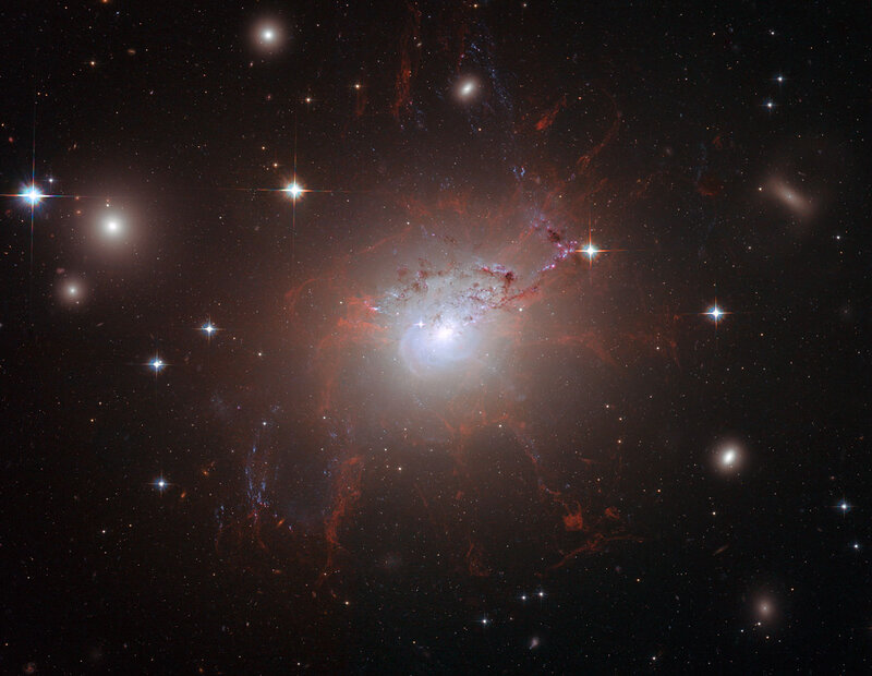 Galaxy with Nebula — Black