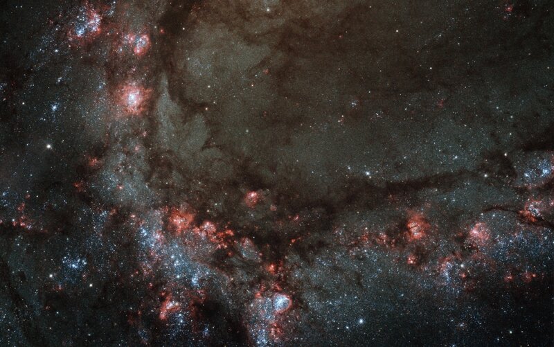 Galaxy with Nebulae — Black