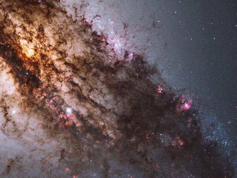 Galaxy with Nebulae