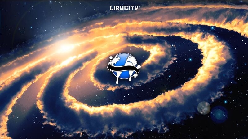 Galaxy with Planet Logo