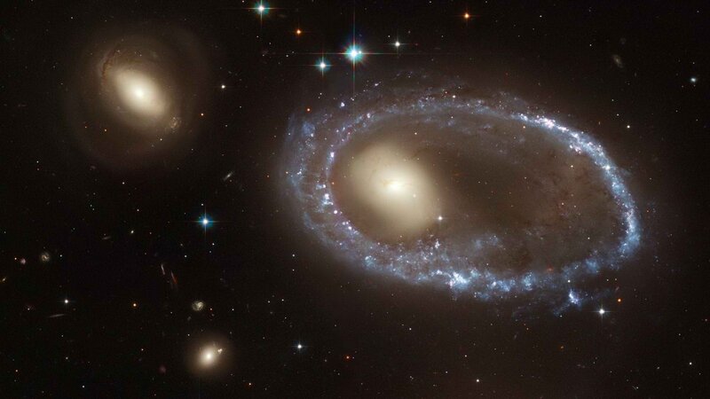 Galaxy with Ring Structure — Black, Cosmic