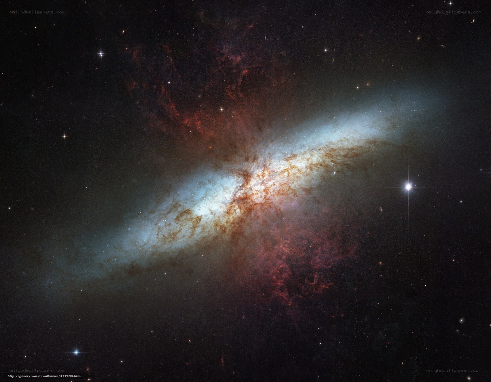 Galaxy with starburst region