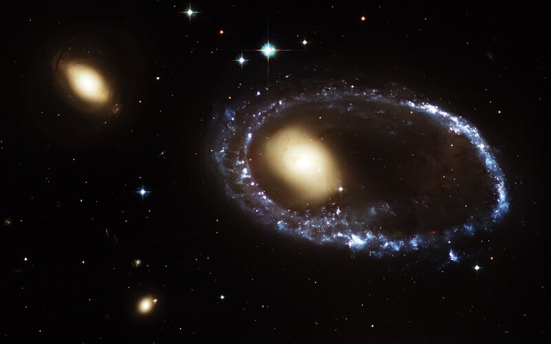 Galaxy with Starburst Ring