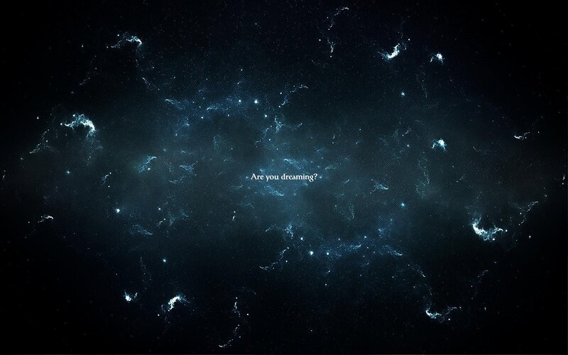 Galaxy with Stars — Black