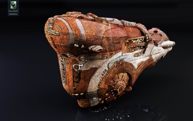 Gallente Dominix ship model