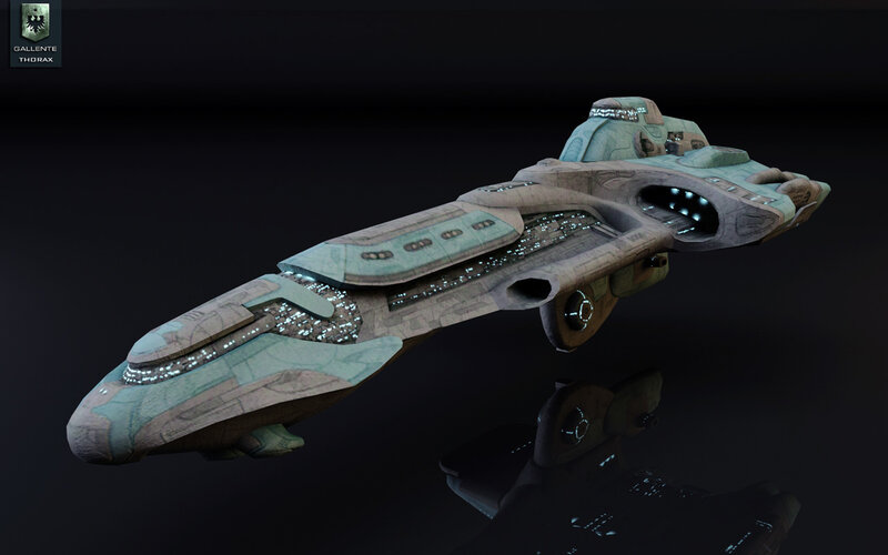 Gallente Thorax spaceship