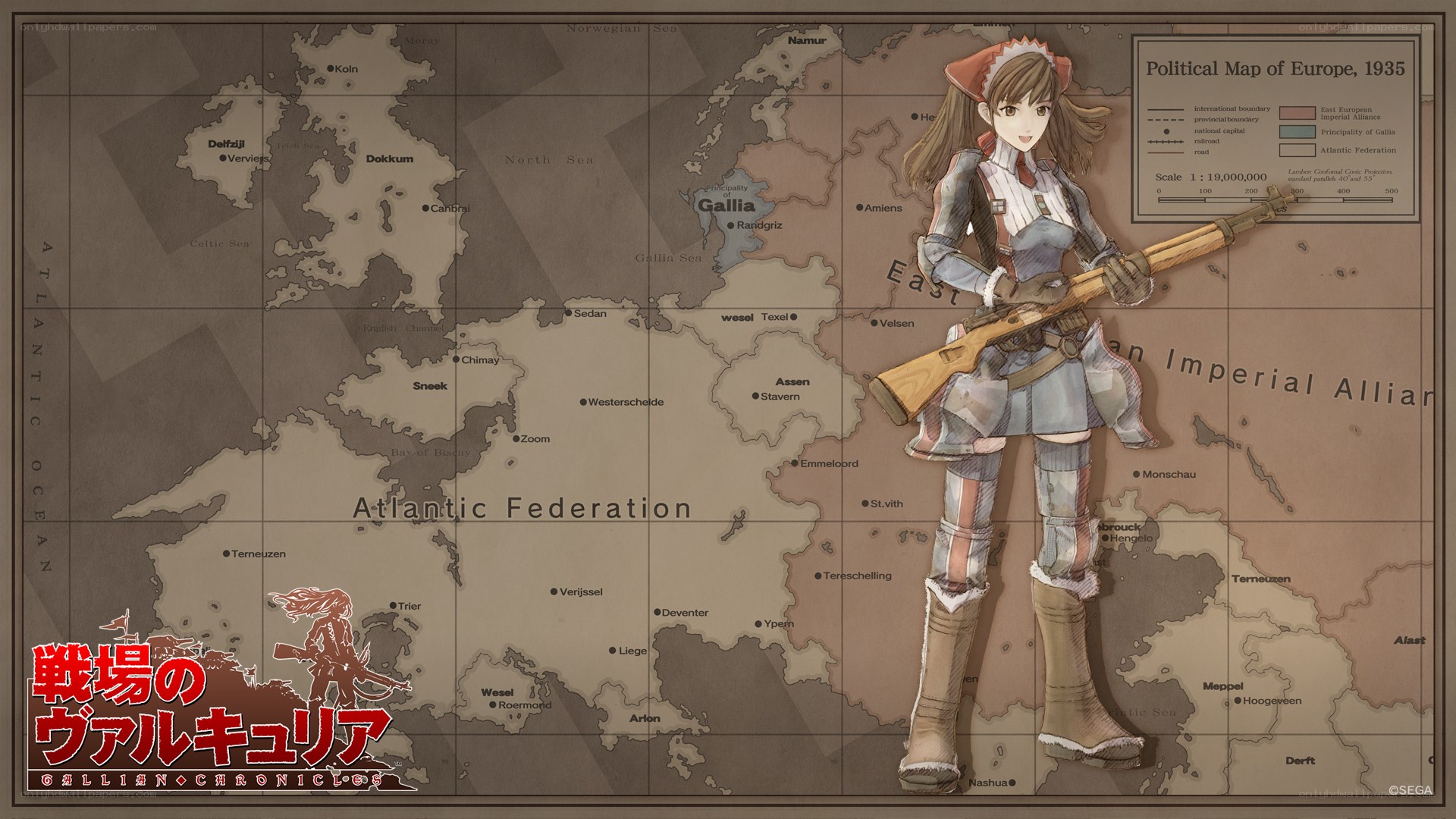 Gallian Chronicles map art