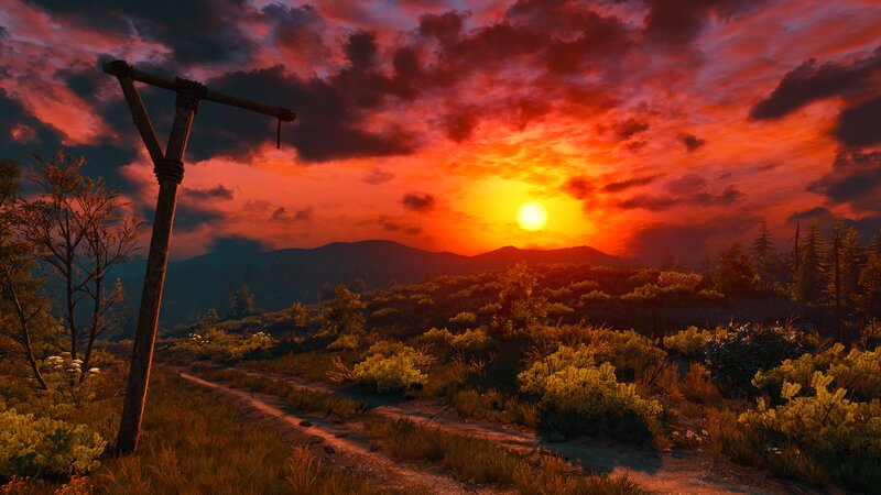 Gallows at Sunset