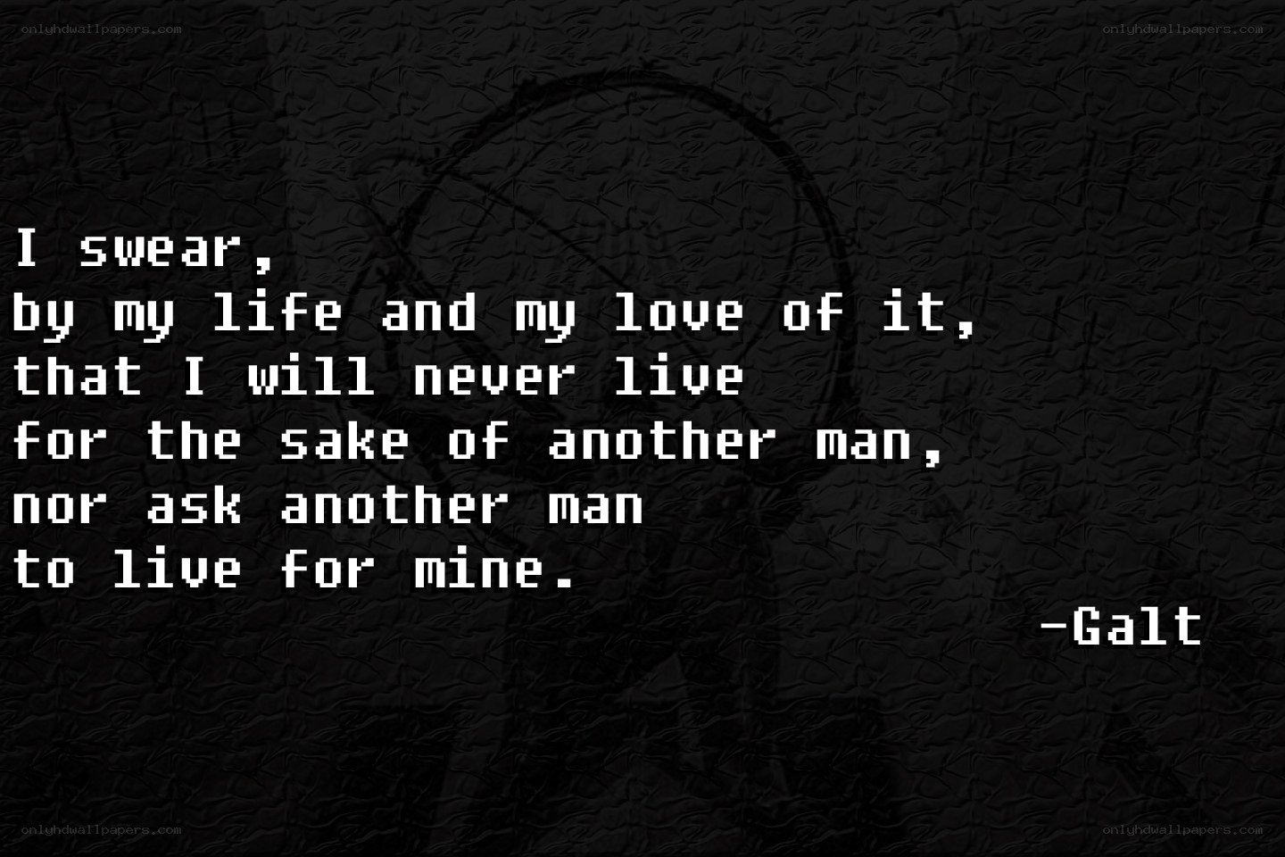 Galt's oath quote
