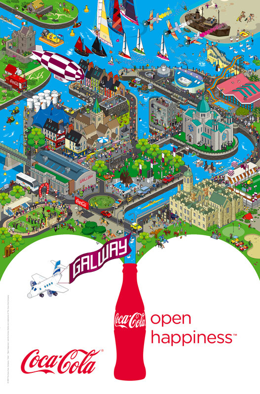 Galway city illustration