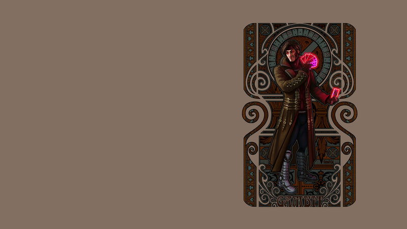 Gambit character illustration