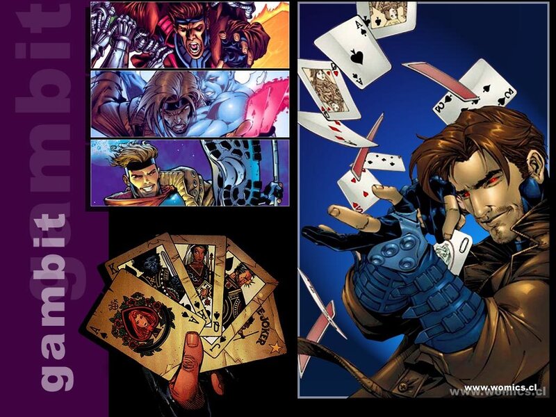 Gambit comic art collage