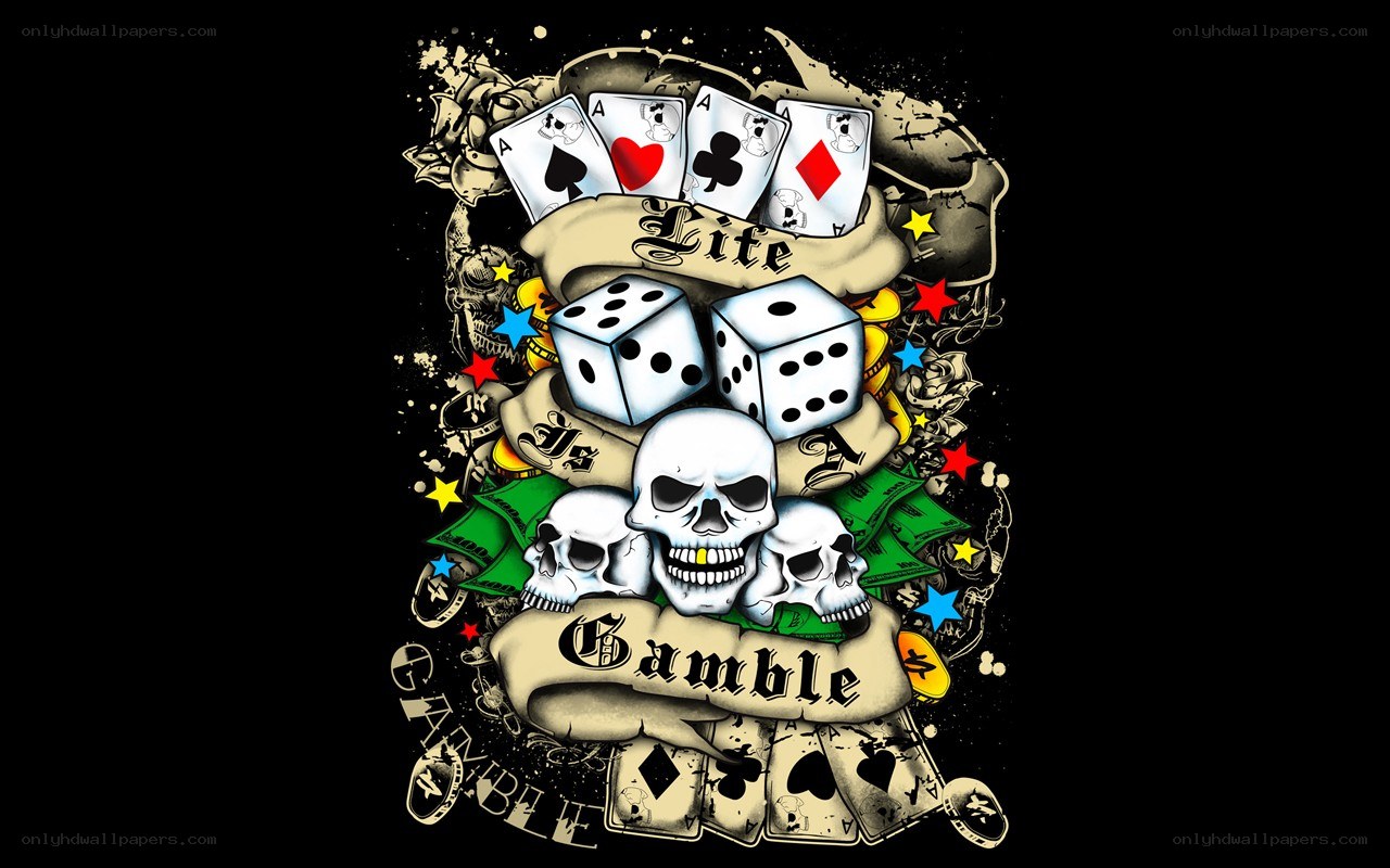 Gambling life tattoo art