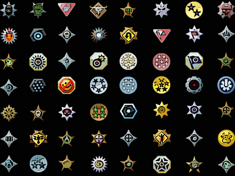Game achievement icons collection