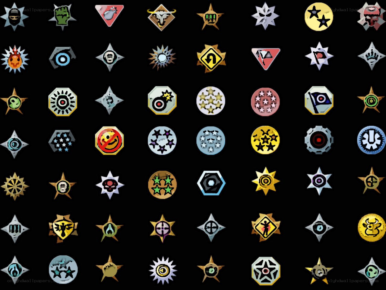Game achievement icons collection