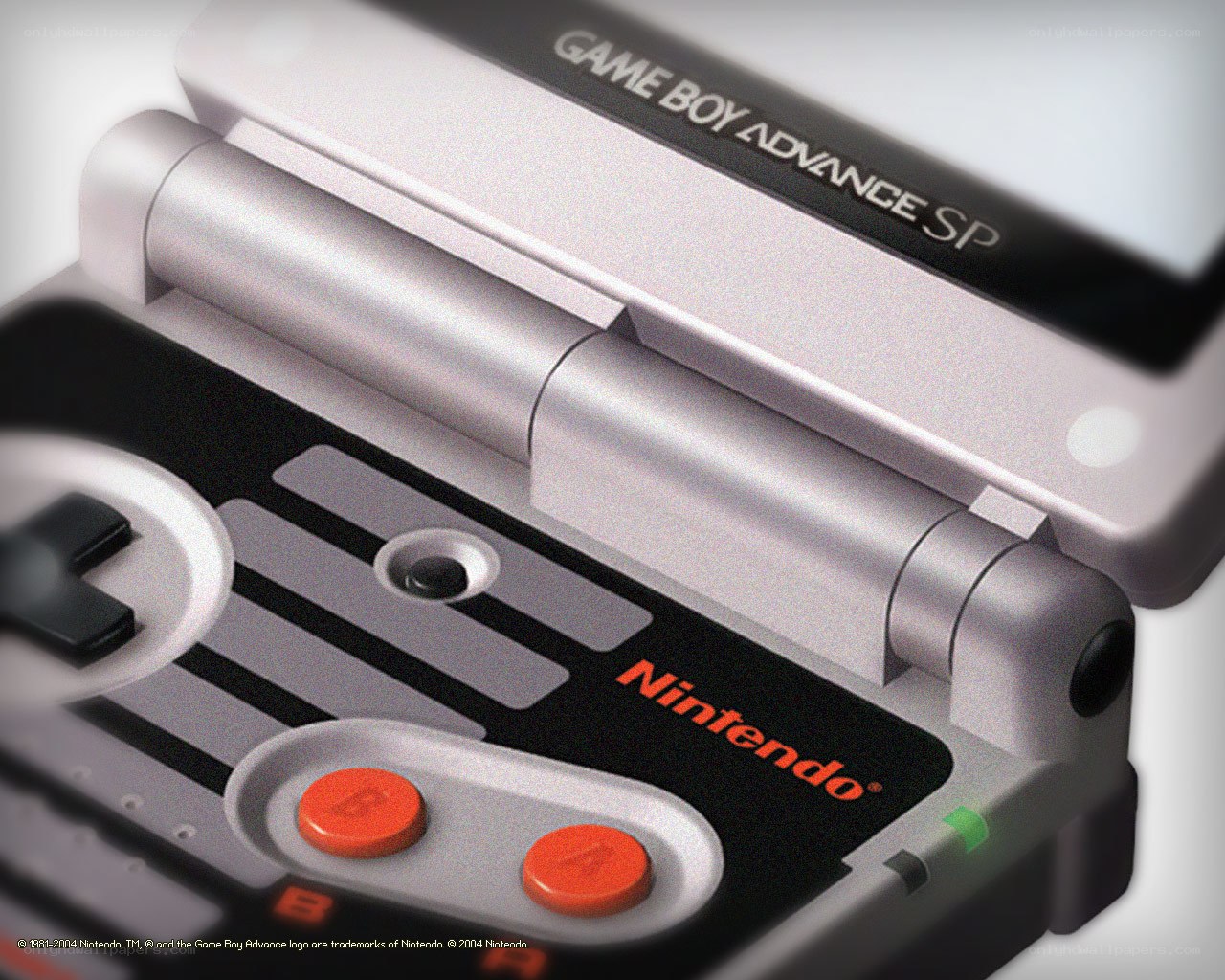 Game Boy Advance SP close-up