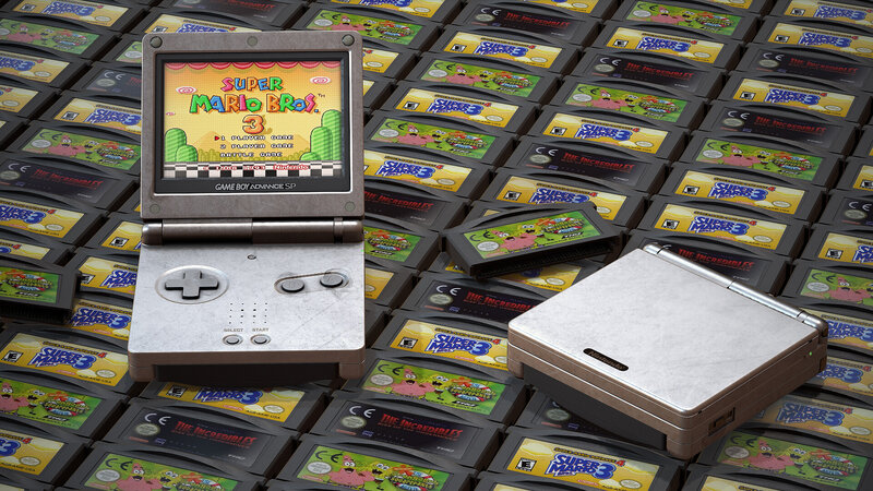Game Boy Advance SP — Gray