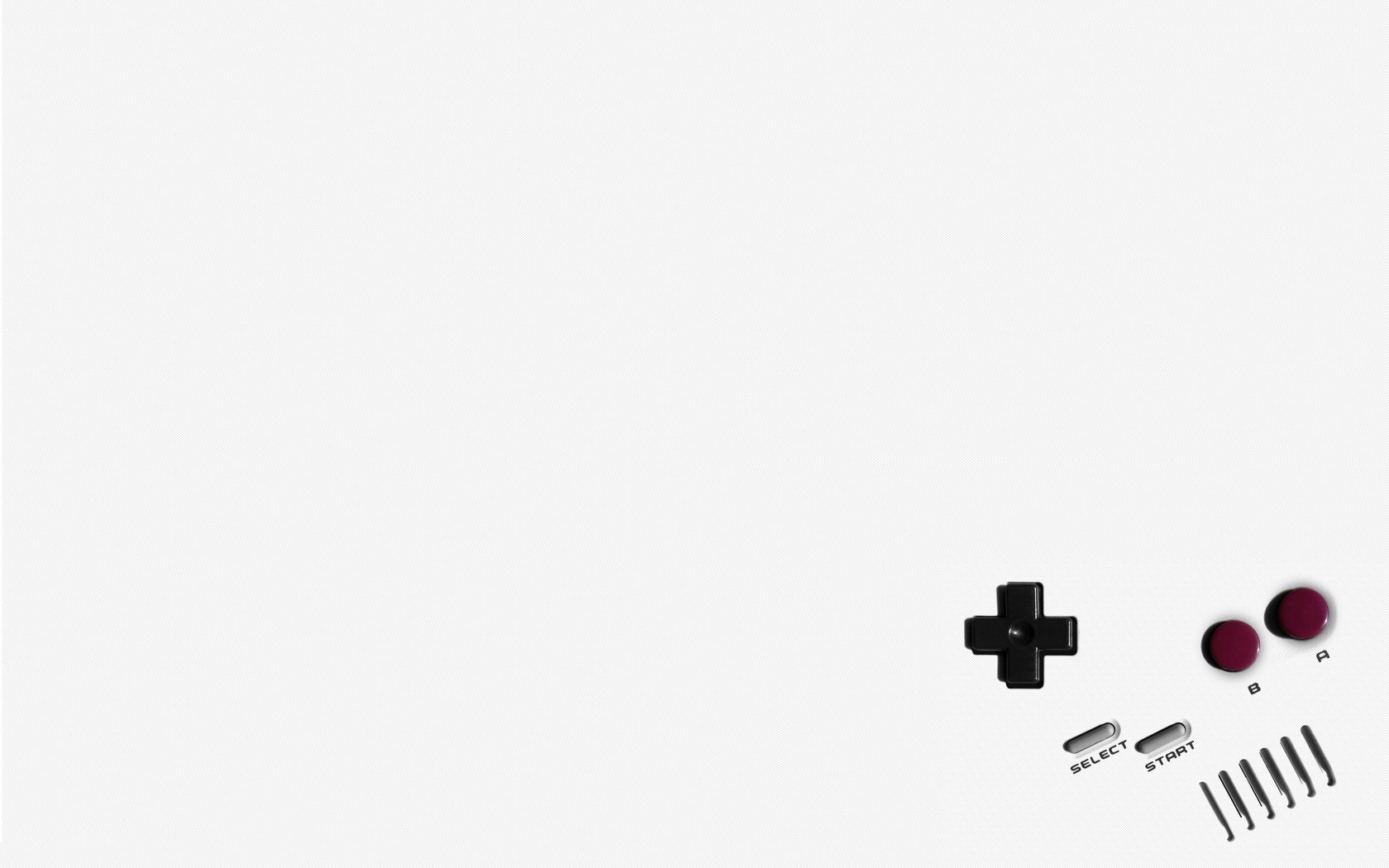 Game Boy controller on white