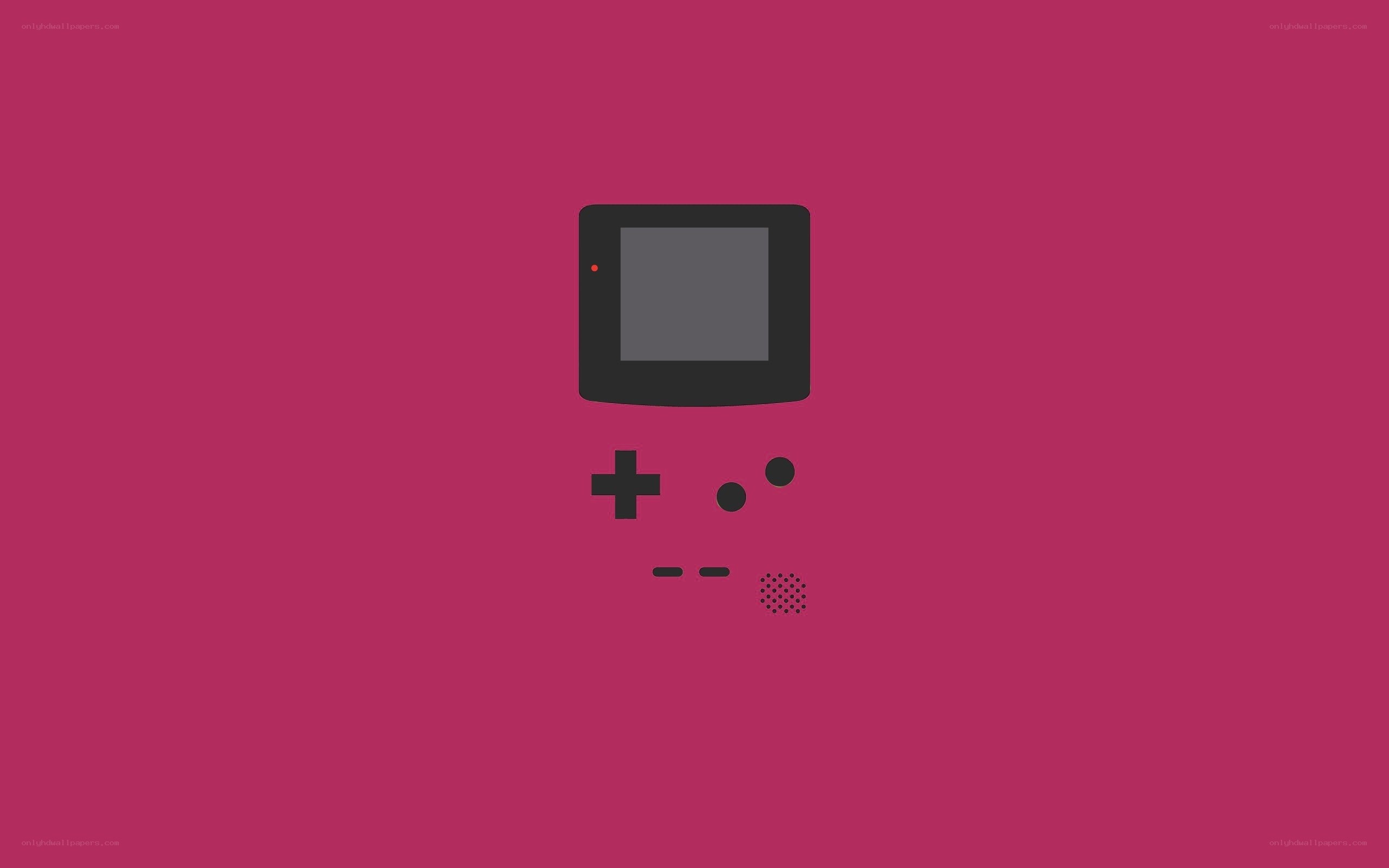 Game Boy icon on pink