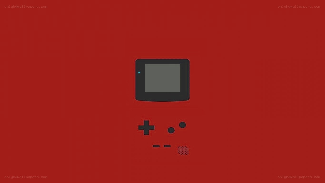 Game Boy on red background